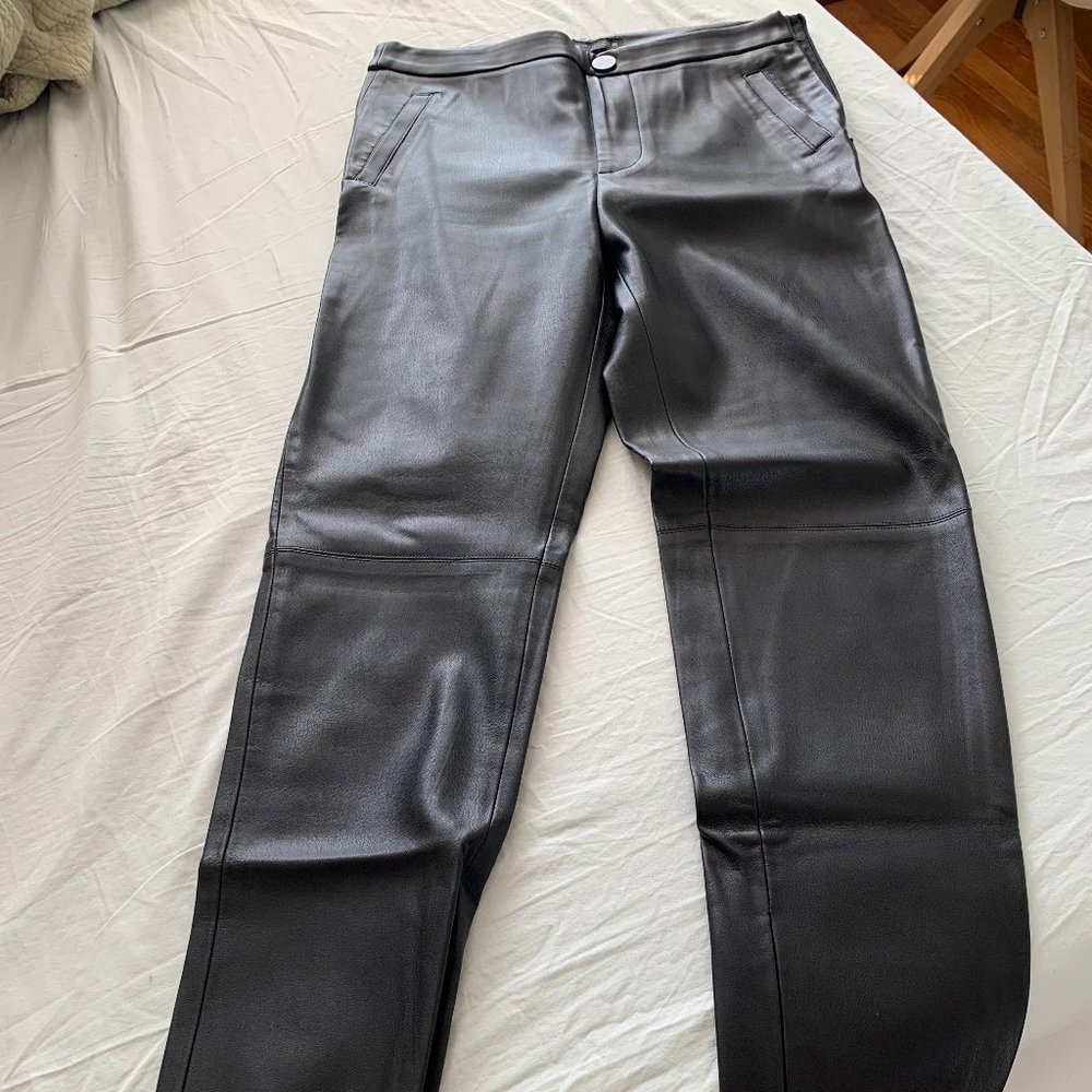 Zara Black Faux Leather Leggings